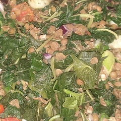 It was amazing
I live in the Caribbean and I needed a quick salad so in use items that was available for me .
So I left out the balsamic vinegar ,olives and feta.It was still amazing 😍