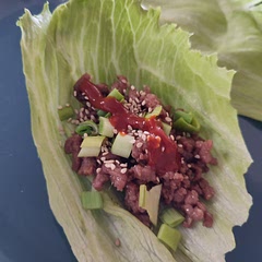 Delicious! I added gochujang for extra spice and sauce and used iceberg lettuce.
Will definitely use this again for quick meals!