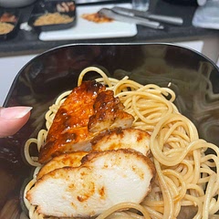 I used chicken breast and it still came out deliciously juicy. Salty, slightly sweet, with a kick that hits you after. I ended up needing to cover with a lid to cook to temp but it kept it from getting dry. 10/10 give it a try.