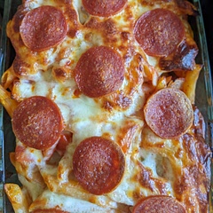 I used normal cheese and meat and it was delicious.