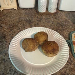 So tasty:) 
I should have added more garlic powder, but it was still so good.