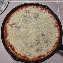 Great tip about cast-iron skillet, one less dish to wash, and you won't spill while transferring to baking dish. 

Family loved, except my husband said it could use more garlic. 

Will definitely do this again. 