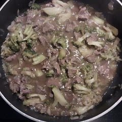 Simmering to thicken and going on rice 😍