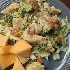 I will add more vegetables next time, maybe some bell pepper and mushrooms.  I was serving it over pasta so I did add a little chicken so it would be saucy