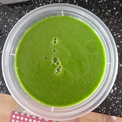 This is lovely, I waited until my pear was nice and soft & it took the tartiness out of the other ingredients.  I'm looking forward to my breakfast smoothie. 😋 