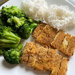 This is going in the family recipe binder! My five year old is particular about how he likes his tofu; he asked me, “Did you make chicken(less) nuggets?” He thought it tasted like gardein nuggets. The crust was so good.