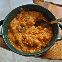 I added some spinach and a lot more spices (highly recommend adding in some turmeric if available!), and I think it turned out pretty well! Recipe is pretty easy to follow with a lot of room for personalized customization depending on your tastes.
