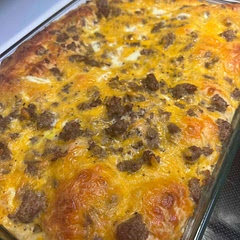 I will use maple sausage next time. And more seasonings.