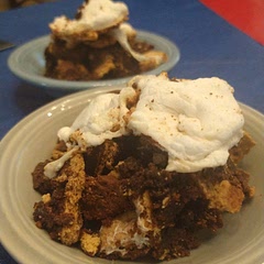 my brownies turned out hard and dry. The marshmallows were like a crust, they didn't melt into the brownies. Shouldn't have cooked them as long as I did. But they tasted good! Served it as a "brownie crumble" in bowls