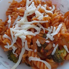 Turned out really good, I made my broccoli in the oven with some lemon and salt instead of boiling it and added some onion to the sauce instead of spinach 
