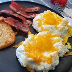 I just added the cheese to the top and cooked a bit longer and hotter at the end. 4 minutes once the egg yolk was added. Turned up to 400 degrees Fahrenheit but it didn't get there.
