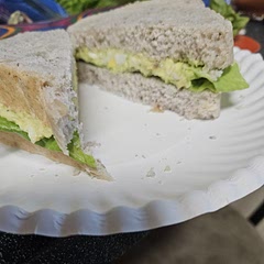 I used lettuce; my spinach went bad. But I loved adding avacodo to it. Also, we didn't toast it. It was that kind of day.