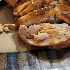 skipped the whole skillet part and just put it in the oven in a foiled casserole dish for easy clean up. very good and minimal dishes to prep. turned broiler on for last 5 minutes to glaze it up a little more. 