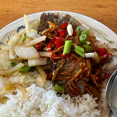 so tasty!!! super simple and easy to make (and tasty too) - i added rice and some stir fried chinese cabbage on the side (because no meal is complete without rice)

as for tweaks for the recipe, i added some wine vinegar and i think it’s a great addition to the recipe (doesn’t change it much too!)