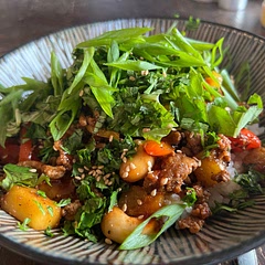 Delicious and pretty quick to throw together. We added a bit more curry paste than the recipe called for.