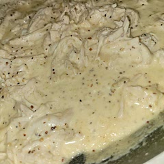 Great! Used stone ground mustard and shredded my chicken to really enjoy the sauce.