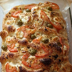 Great recipe!!! Easy to follow with awesome results!!! I added fresh mozzarella balls, tomato, garlic and olives!!!