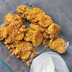 I'm not sure I love the breading, but for the most part, it was good! Tastes like ones you'd get at a restaurant. I prefer the flour breading, personally. 