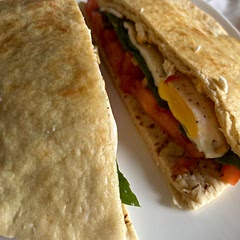 It was quite tasty I added hummus and olives and it only added to the flavor would definitely make again