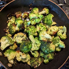 It's not super different from just cooking up broccoli, but the capers really made a difference. My husband ate it and he doesn't really like broccoli!