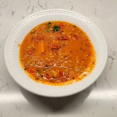 Great stew for a cool rainy summer day! This would be good on a cold winter day and I'm looking forward to making it this winter. It was really good with some feta cheese sprinkled on top.