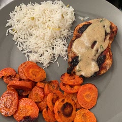 The sauce wasn’t bad just a little bland same with the chicken. Next time I would make this with more of my own spices. The rice was delicious as well