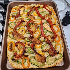 Easy and tasty. Had some leftover fajita chicken that I topped mine with. Dusted with Cojita cheese. Also made an artichoke, black olive,and bell pepper one for work. Huge hit! Have made multiple times and will make again. 