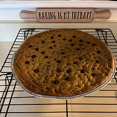 Really easy and delish!  I bought some disposable pizza pie pans and plan to bake more and decorate. Made this one for my nephews graduation.