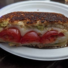 Ate half before remembering to snap a photo.  Super tasty and easy cheesy to make.  

Dunked a few bites in Dijon mustard and loved it.  This is a recipe that seems to be easy to dress up or down.  