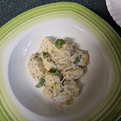 I added some leftover chicken. It is so good.