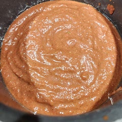Great for quick cheaters mole. I blended it in a food processor this time for a less chunky sauce. 