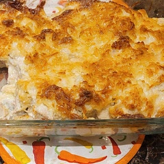 It was very good! Next time I make it, I'll up the mayo/parm mixture and stir it through out the chicken instead of just having it on top. 