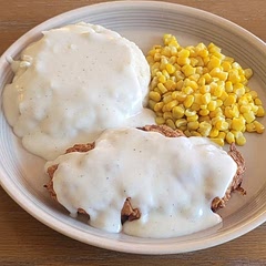 Wife's first time having country fried chicken and now it's become one of her favorites. Don't skimp on the seasoning. 