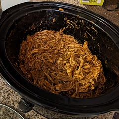 So yummy!!! I used Baby Ray's no added sugar and I think that worked perfectly with the brown sugar in the recipe. I definitely recommend serving with coleslaw! I used this dressing recipe: https://s.samsungfood.com/dtFfF