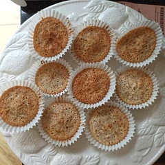 Extremely simple and quick to make. Taste is great. I think the bottom has stuck to the paper. 