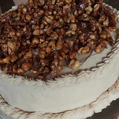 Added candied walnuts to the top.