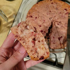  I wasn't sure how this would turn out because my dough was more of a batter when it was all mixed together — but it's so good! I skipped the maple glaze and made lemon instead.