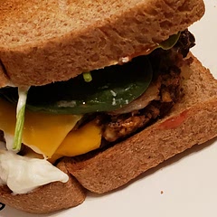 Works for me.  My first time eating a black bean burger. All you have to do is dress it up. 