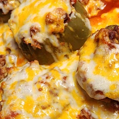 Made my own sauce, used mozz and cheddar. 