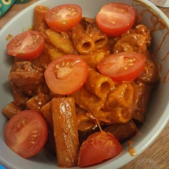 Very easy to make, pasta could have done with a couple more minutes but that's just preference 