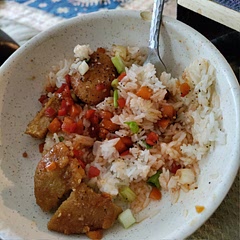 Used Quorn plant based chicken nuggets and it turned out amazing! Double the base if you like extra sauce for finishing. Also added diced carrots, red pepper and garlic while sauce was reducing 