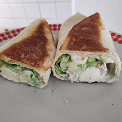 Very fast and easy recipe. I added extra tomatoes and instead of ranch dressing used garlic dressing.