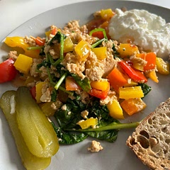 Used seeded sourdough instead of pitta