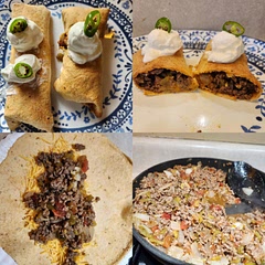 We air fried at 375F for 10 min.  My husband said it could use taco or fajita seasoning and pinto or black beans added. Will try that next time. Overall it was ok. 