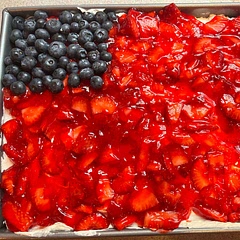Delicious. Made it for the 4th of July so I added the blueberries. The cake is light and great for hot weather get togethers.