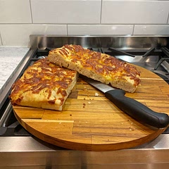 I made this to pair with my pumpkin soup. For a same day focaccia it was brilliant. I topped it with garlic butter, Italian herbs and pizza cheese. The hubs loved it too 👌🏻 Thank you so much for the recipe x