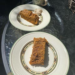 Very yum

I changed a lot of ingredients, for the apple sauce i used banana, for the sugar i used sweetener and for the oil i used peanut butter because i didn’t have apple sauce or flavourless oil. 

I will make this again