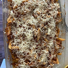 Before baked.  I added salt, pepper, red pepper, and garlic to the mixture and issuing chickpea protein pasta