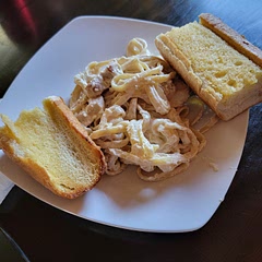 I used half and half instead of cream and milk and it still thickened very nicely. Tasted so good. If anyone else wants to substitute like that I just used half and half whenever it called for milk or cream to be added. 