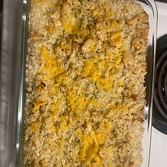 We added 3 teaspoons of balsamic vinegar to add some interest, more soy sauce probably would have worked as well. We also did less cauliflower more rice.